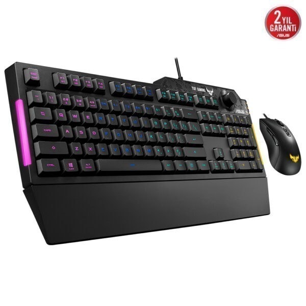 Asus Tuf Gaming K1 M3 Turkce Rgb Gaming Klavye Mouse Combo Set 1