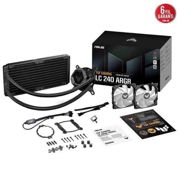 Asus Tuf Gaming Lc 240 Argb 240mm Islemci Sivi Sogutucu 9