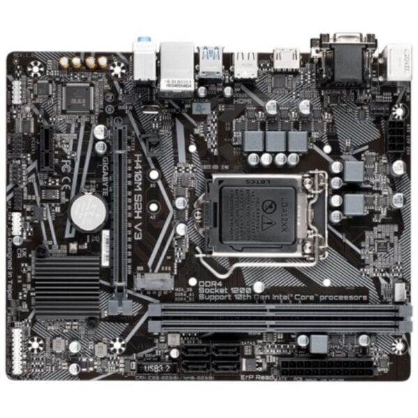 Gigabyte H410m S2h V3 2933mhz Ddr4 Soket 1200 M 2 Hdmi Dvi Vga Matx Anakart 1