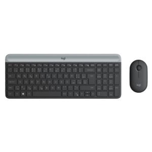 Logitech Mk470 Siyah İnce Türkçe Kablosuz Klavye Mouse Seti (920 009435) 1