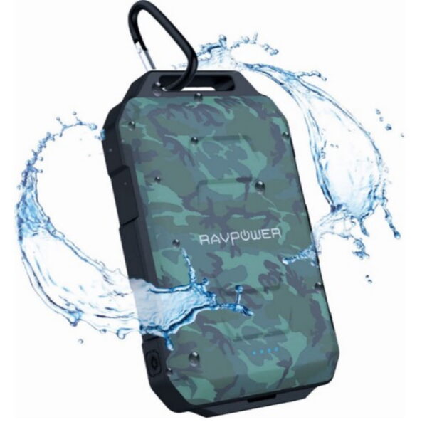 Ravpower Rp Pb044 10050mah Su Gecirmez Tasinabilir Sarj Cihazi Powerbank Kamuflaj 1