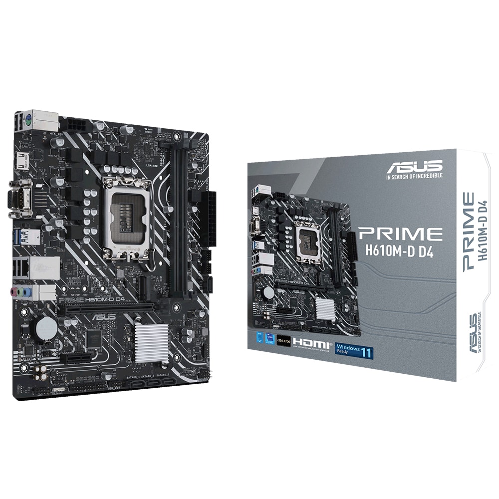 Asus Prime H610m D D4 3200mhz Ddr4 Soket 1700 M 2 Hdmi D Sub Matx Anakart Y