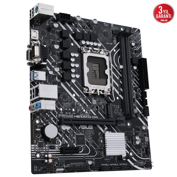 Asus Prime H610m D D4 3200mhz Ddr4 Soket 1700 M 2 Hdmi D Sub Matx Anakart Y3