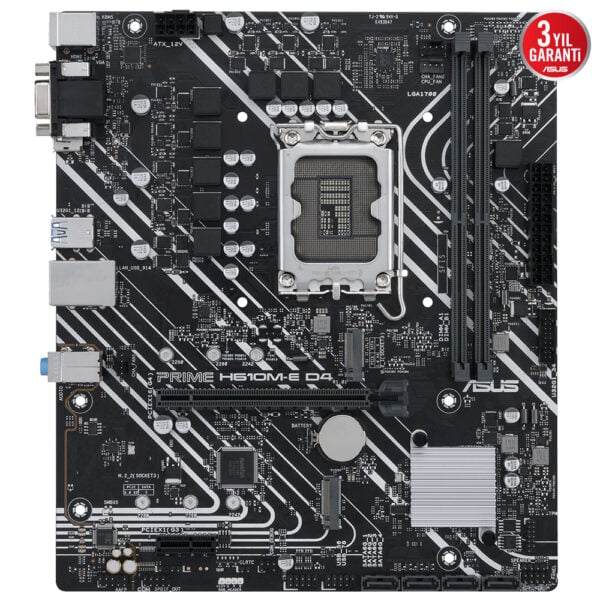 Asus Prime H610m E D4 3200mhz Ddr4 Soket 1700 M 2 Hdmi Dp D Sub Matx Anakart Y3