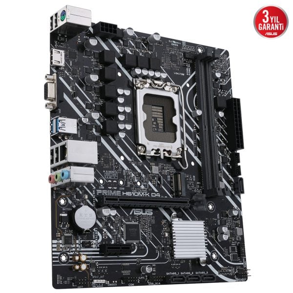 Asus Prime H610m K D4 Intel H610 Lga1700 Ddr4 3200 Dp Hdmi M2 Usb3 2 Matx Anakart Y3