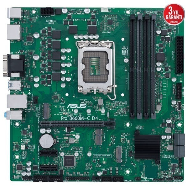Asus Pro B660m C D4 Csm 5000mhzoc Ddr4 Soket 1700 M 2 Hdmi Dp D Sub Matx Anakart 1