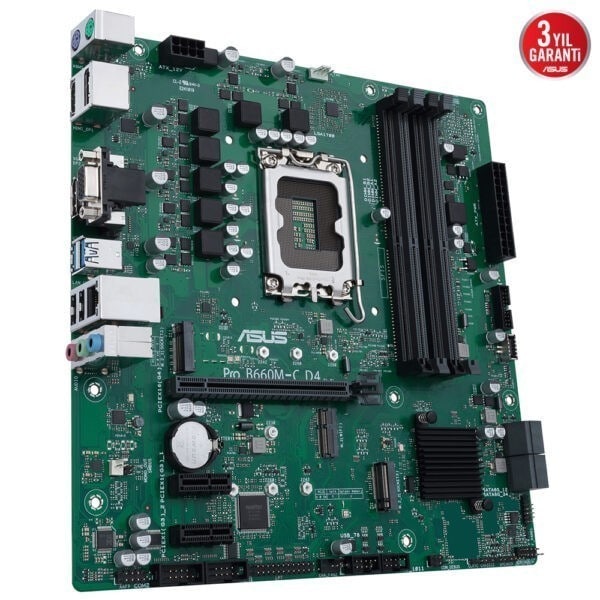 Asus Pro B660m C D4 Csm 5000mhzoc Ddr4 Soket 1700 M 2 Hdmi Dp D Sub Matx Anakart 2