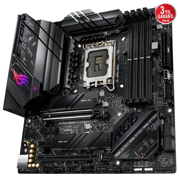 Asus Rog Strix B660 G Gaming Wifi 6000mhzoc Ddr5 Soket 1700 M 2 Hdmi Dp Matx Anakart 2