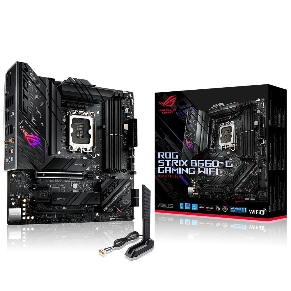 Asus Rog Strix B660 G Gaming Wifi 6000mhzoc Ddr5 Soket 1700 M 2 Hdmi Dp Matx Anakart