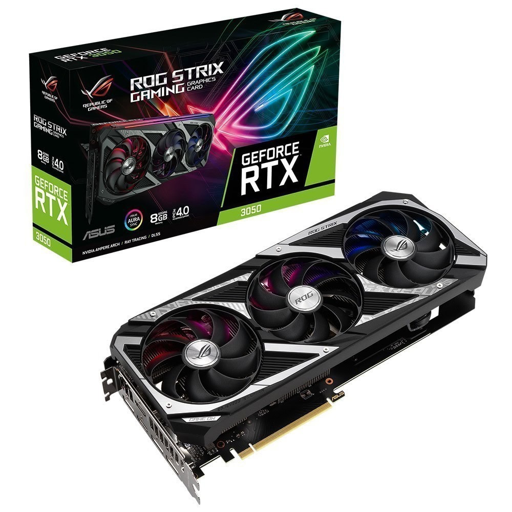 Asus Rog Strix Geforce Rtx 3050 8gb Gddr6 128bit Ekran Karti