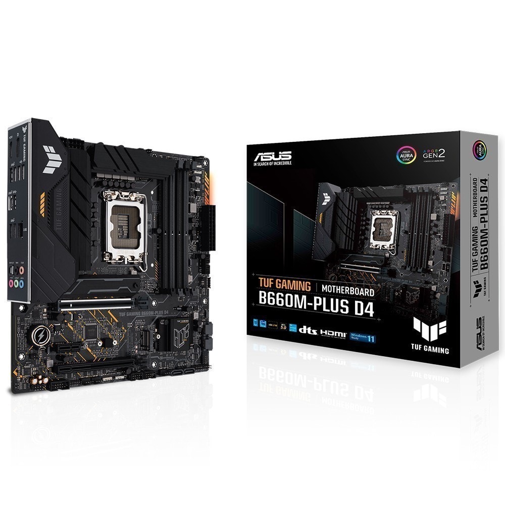 Asus Tuf Gaming B660m Plus D4 5333mhzoc Ddr4 Soket 1700 M 2 Hdmi Dp Matx Anakart