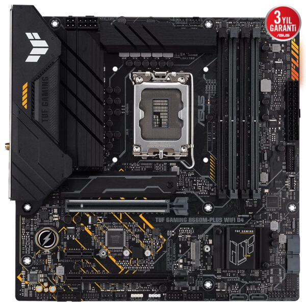 Asus Tuf Gaming B660m Plus Wifi D4 5333mhzoc Ddr4 Soket 1700 M 2 Hdmi Dp Matx Anakart 1