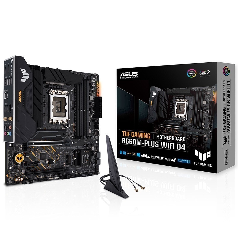 Asus Tuf Gaming B660m Plus Wifi D4 5333mhzoc Ddr4 Soket 1700 M 2 Hdmi Dp Matx Anakart