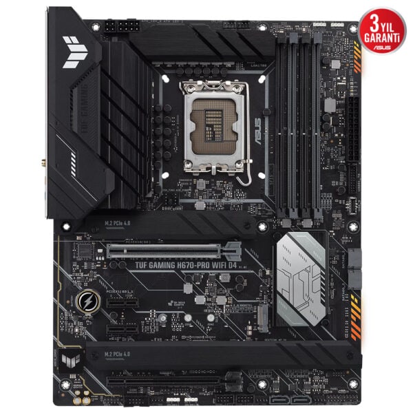 Asus Tuf Gaming H670 Pro Wifi D4 6200mhzoc Ddr4 Soket 1700 M 2 Hdmi Dp Atx Anakart 1