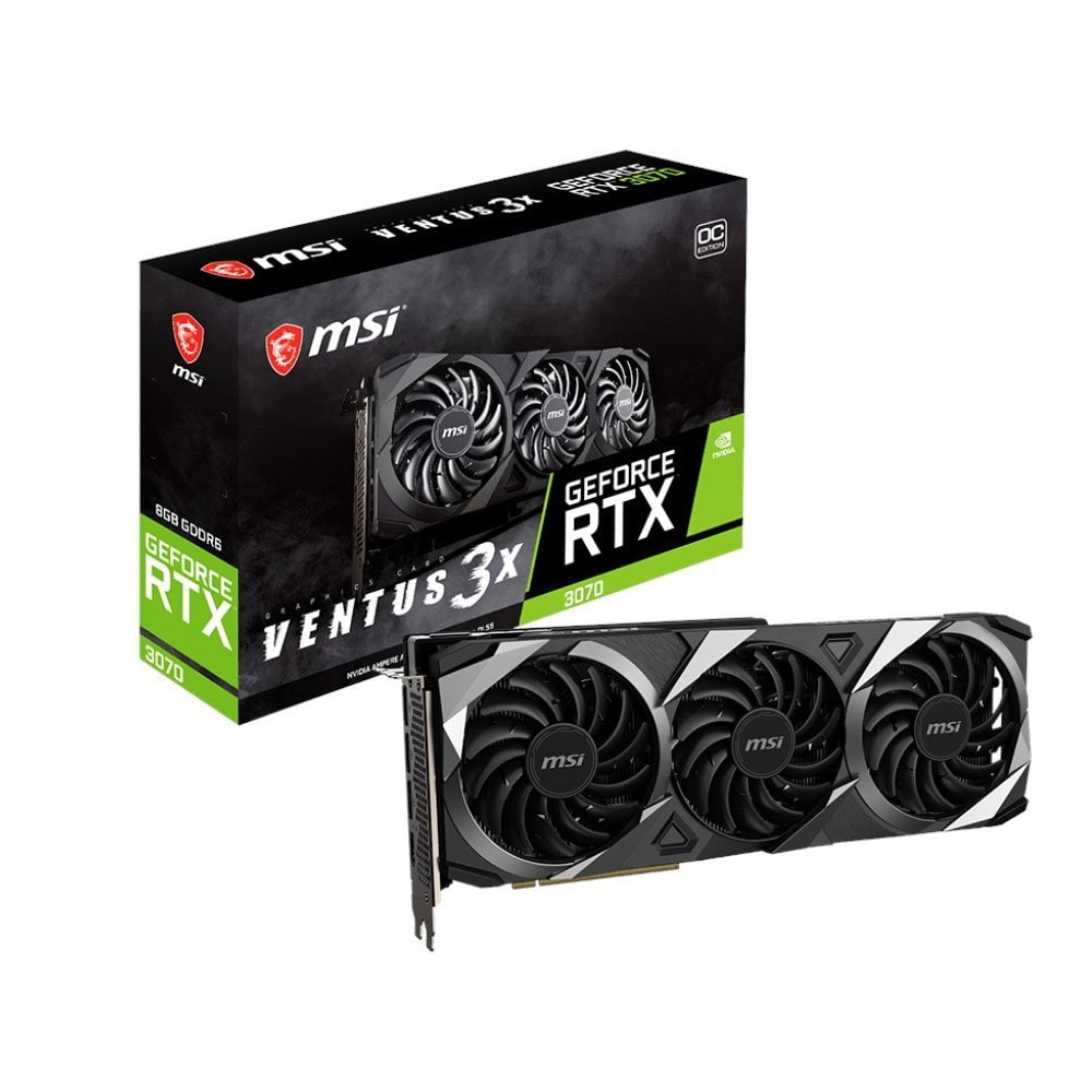 Msi Geforce Rtx 3070 Ventus 3x 8g Oc Lhr 8gb Gddr6 256 Bit Ekran Karti