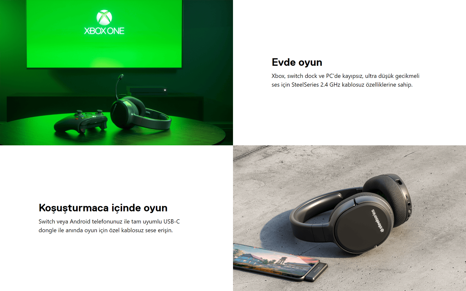 Steelseries Arctis 1 Wireless Xbox Series Kablosuz Gaming Kulaklik 1 2