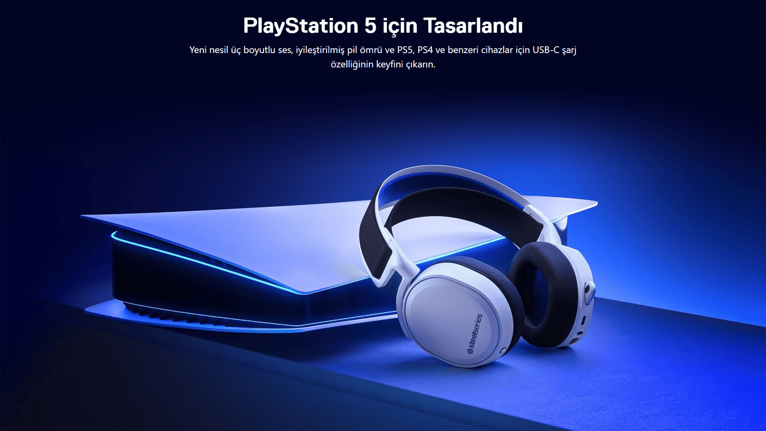 Steelseries Arctis 7p Kablosuz Beyaz Gaming Kulaklik Ssh61471 1 1