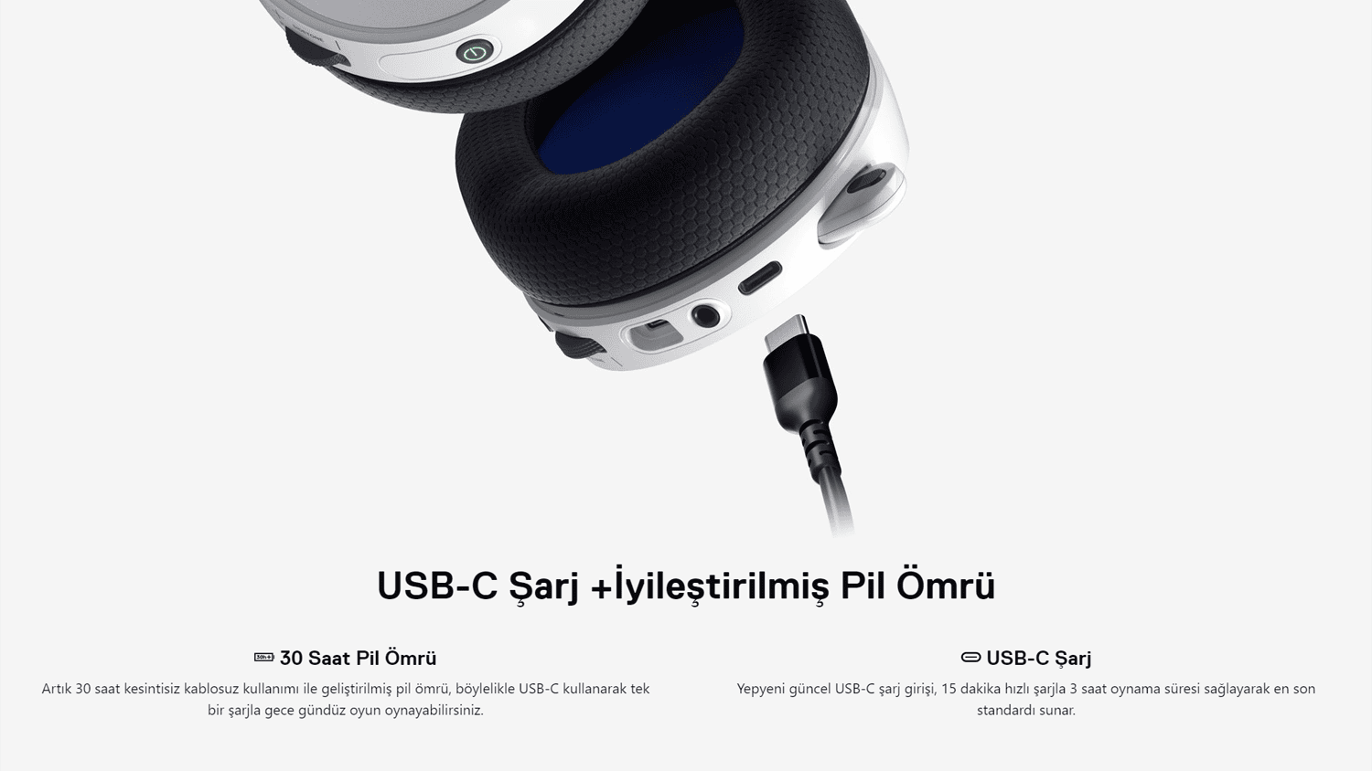 Steelseries Arctis 7p Kablosuz Beyaz Gaming Kulaklik Ssh61471 1 3