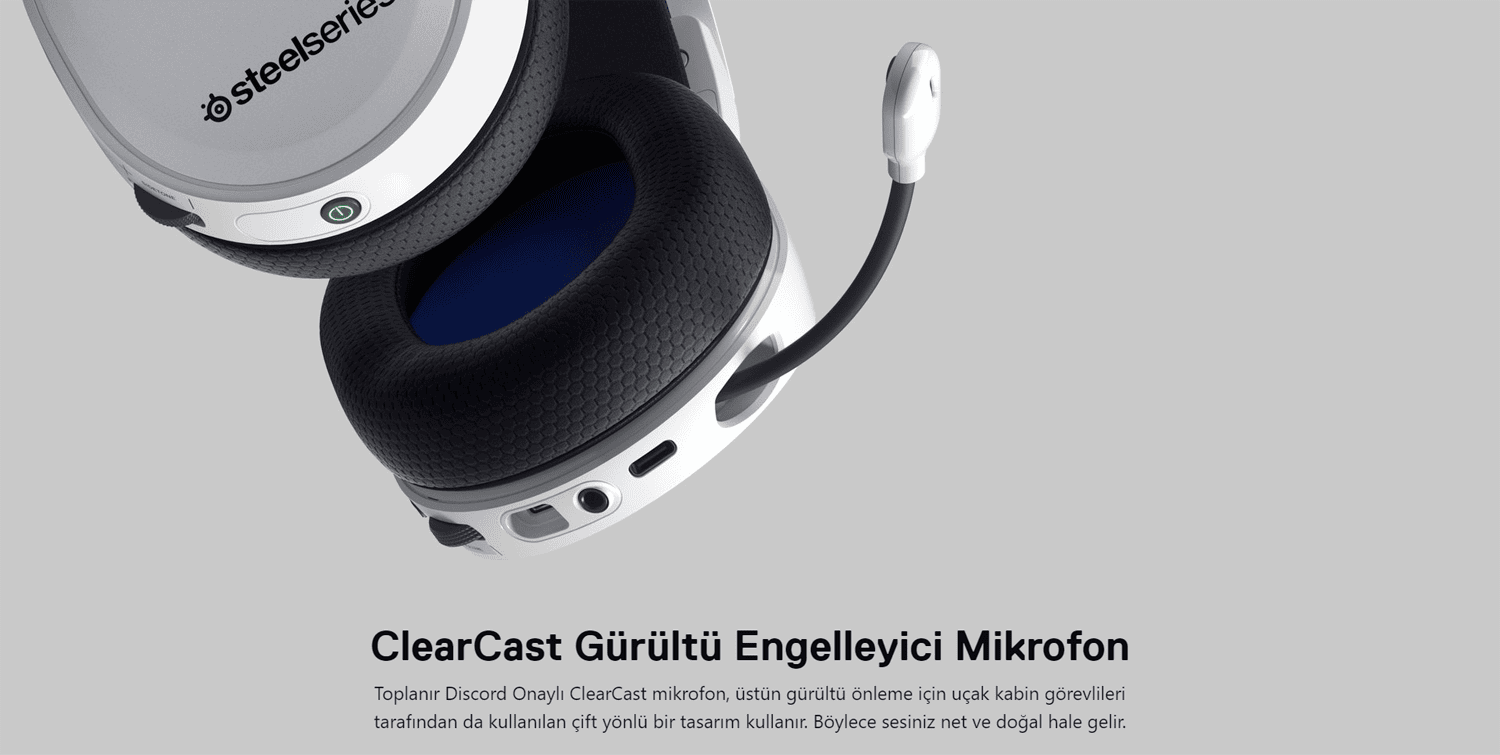 Steelseries Arctis 7p Kablosuz Beyaz Gaming Kulaklik Ssh61471 1 5