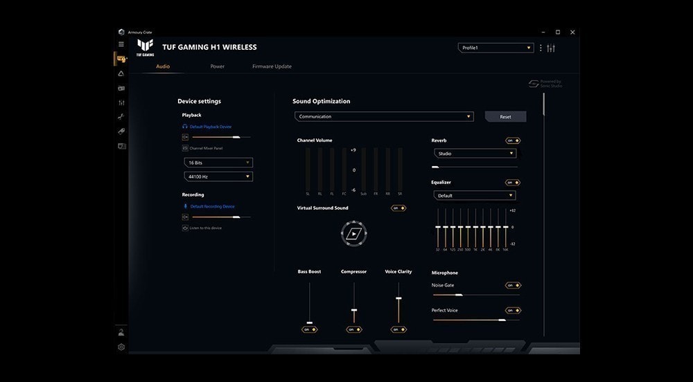 TUF Gaming H1 Wireless ASUS TUF GAMING H1 Kulaklık a11