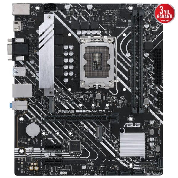 Asus Prime B660m K 5333mhzoc Ddr4 Soket 1700 M 2 Hdmi D Sub Matx Anakart 1