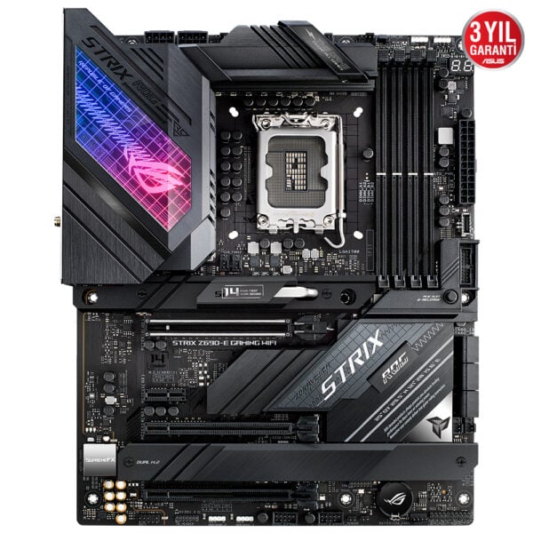 Asus Rog Strix Gaming Wifi Z690 E 6400mhzoc Ddr5 Soket 1700 M 2 Hdmi Atx Anakart 1