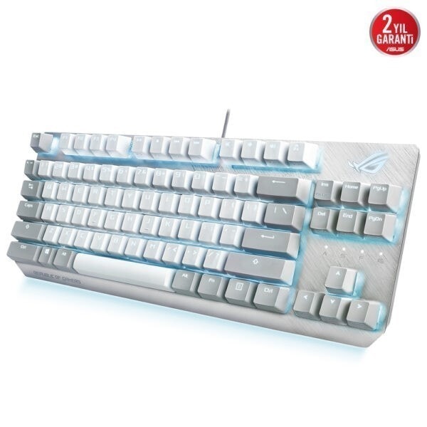 Asus Rog Strix Scope Tkl Rog Nx Red Beyaz Rgb Mekanik Gaming Klavye 1