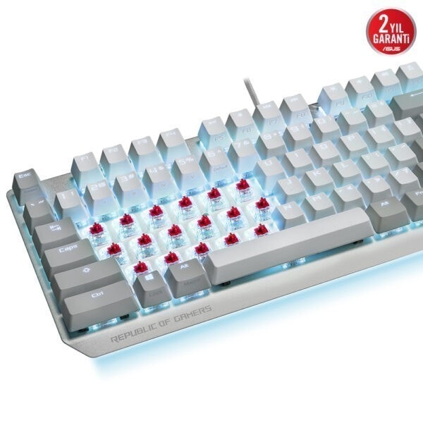 Asus Rog Strix Scope Tkl Rog Nx Red Beyaz Rgb Mekanik Gaming Klavye 3