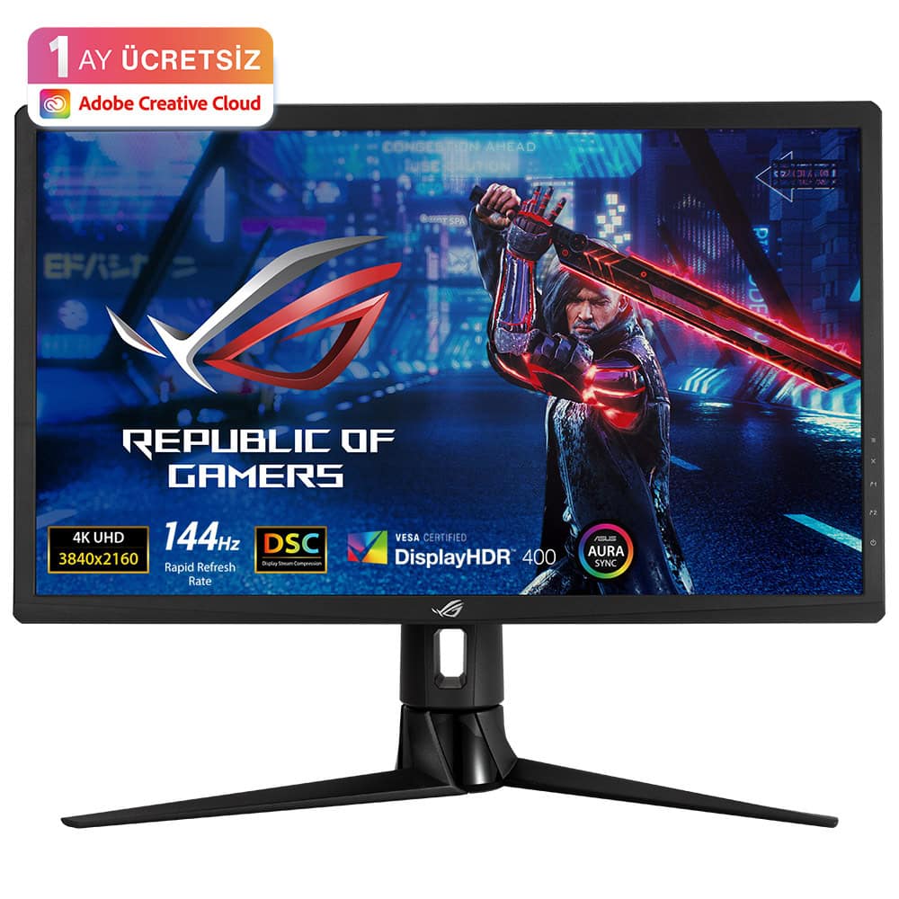 Asus Rog Strix Xg27uqr 27 Inc 144hz 1ms 4k Uhd Hdr10 Ips Gaming Monitor Yy1