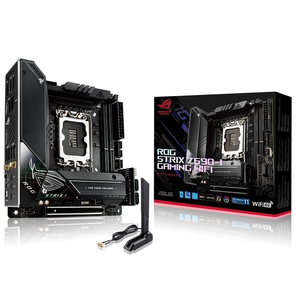 Asus Rog Strix Z690 I Gaming Wifi 6400mhzoc Ddr5 Soket 1700 M 2 Hdmi Mini Itx Anakart