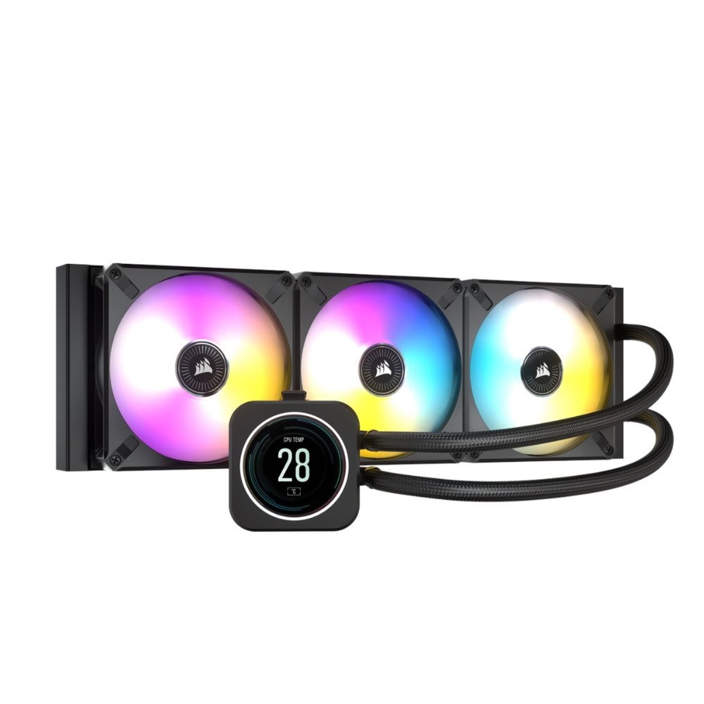 Corsair Icue H150i Elite Lcd Display 360 Mm Sivi Sogutucu