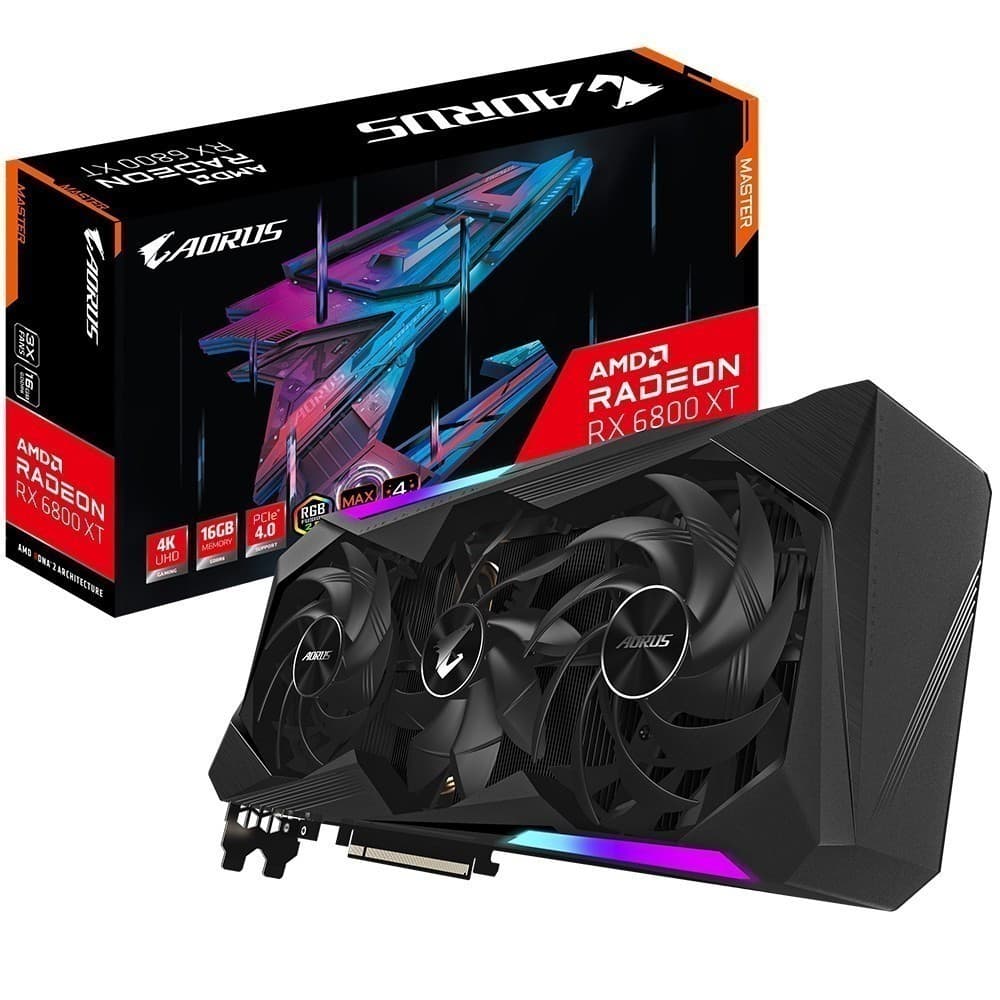 Gigabyte Aorus Radeon Rx 6800 Xt Master 16gb Gddr6 256 Bit Ekran Karti
