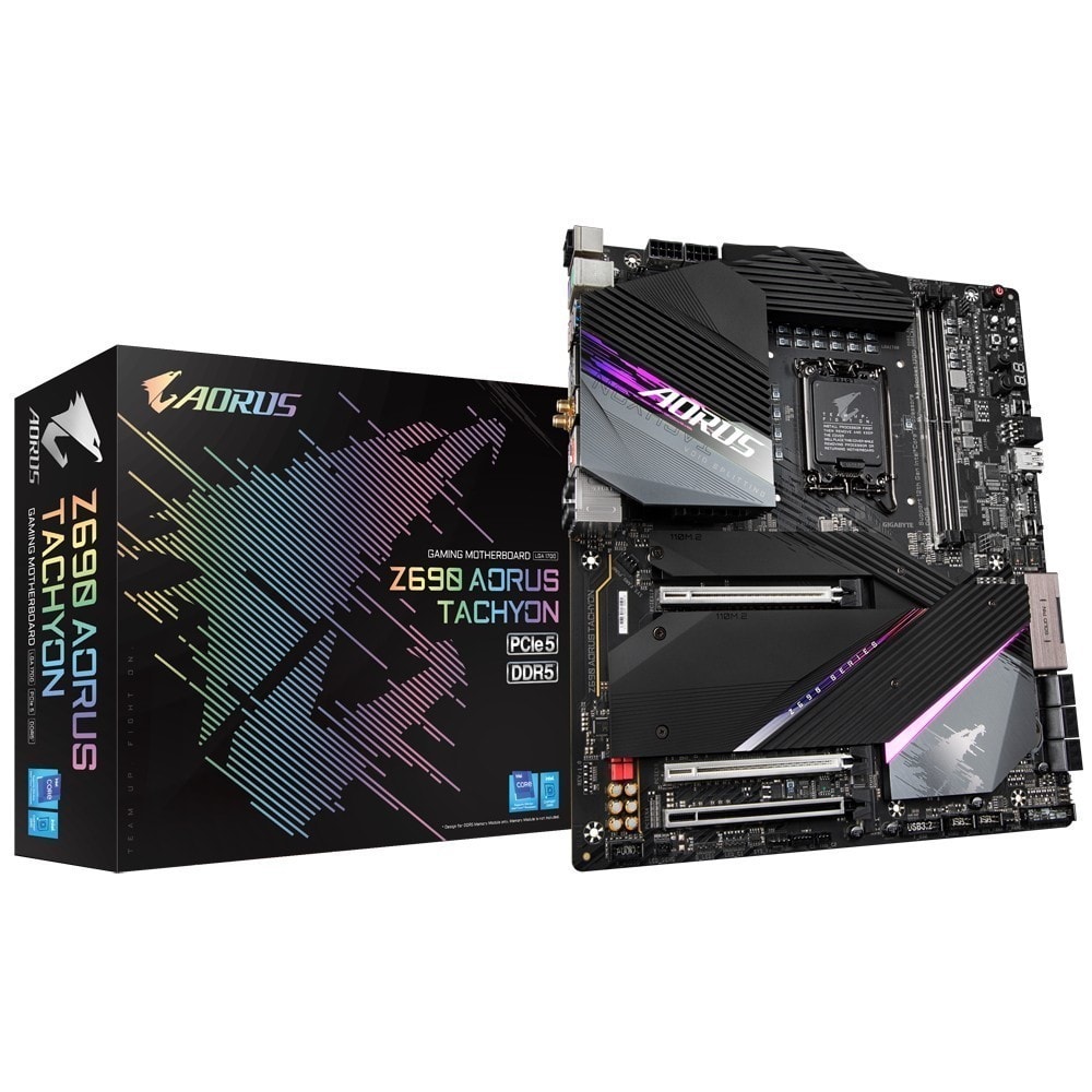 Gigabyte Aorus Z690 Tachyon 7000mhzoc Ddr5 Soket 1700 M 2 Hdmi E Atx Anakart