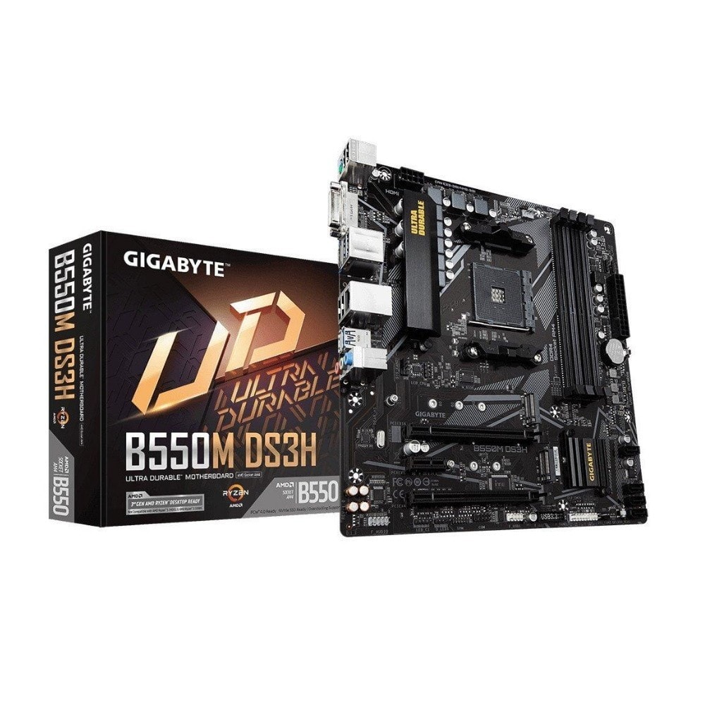 Gigabyte B550m Ds3h Amd B550 128gb Am4 Ddr4 4733mhz Dvi Hdmi Anakart