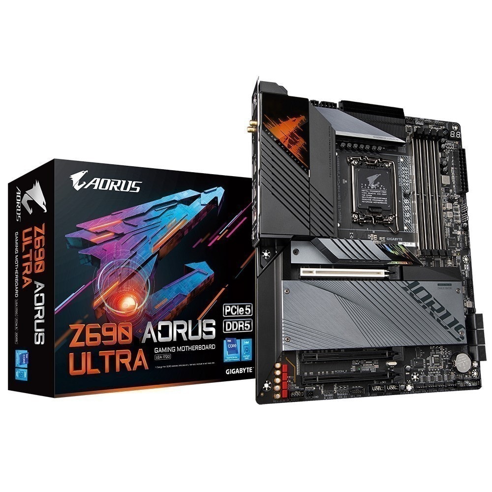 Gigabyte Z690 Aorus Ultra 6200mhzoc Ddr5 Soket 1700 M 2 Dp Atx Anakart