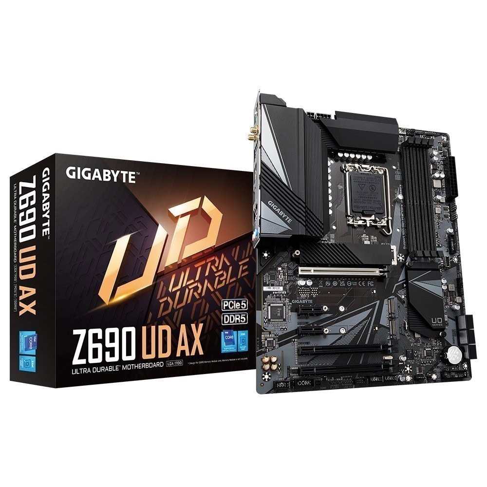 Gigabyte Z690 Ud Ax 6000mhz Ddr5 Soket 1700 M 2 Hdmi Dp Atx Anakart