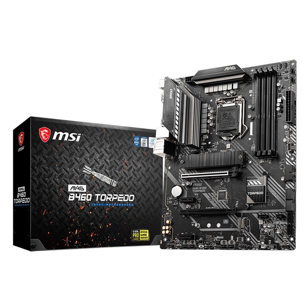 Msi Mag B460 Torpedo 2933mhzoc Ddr4 Soket 1200 M 2 Hdmi Dp Atx Anakart