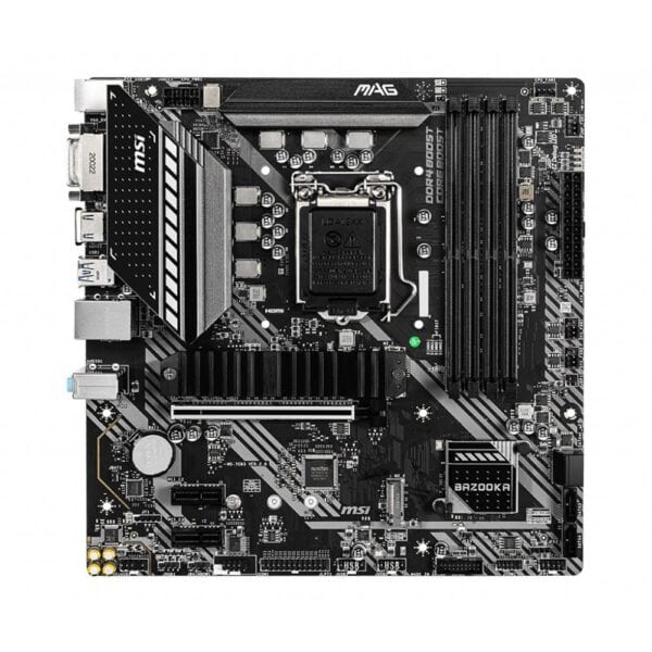 Msi Mag B460m Bazooka Intel B460 Soket 1200 Ddr4 2933mhz M 2 Anakart 1