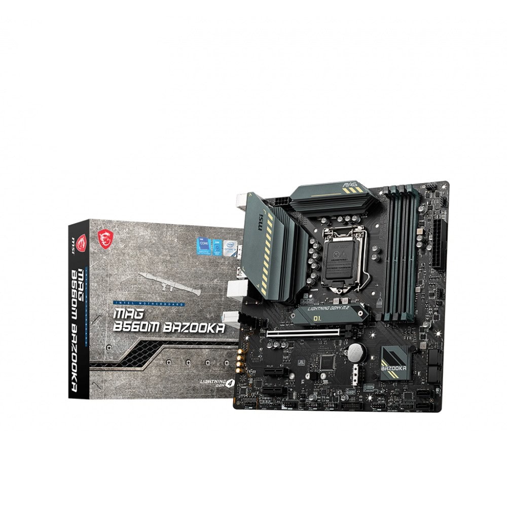 Msi Mag B560m Bazooka 5066mhzoc Ddr4 Soket 1200 M 2 Hdmi Dp Matx Anakart
