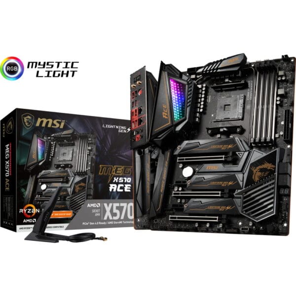 Msi Meg X570 Ace 4600mhzoc Ddr4 Soket Am4 Rgb Wifi M 2 Pcie 4 0 Atx Anakart 3