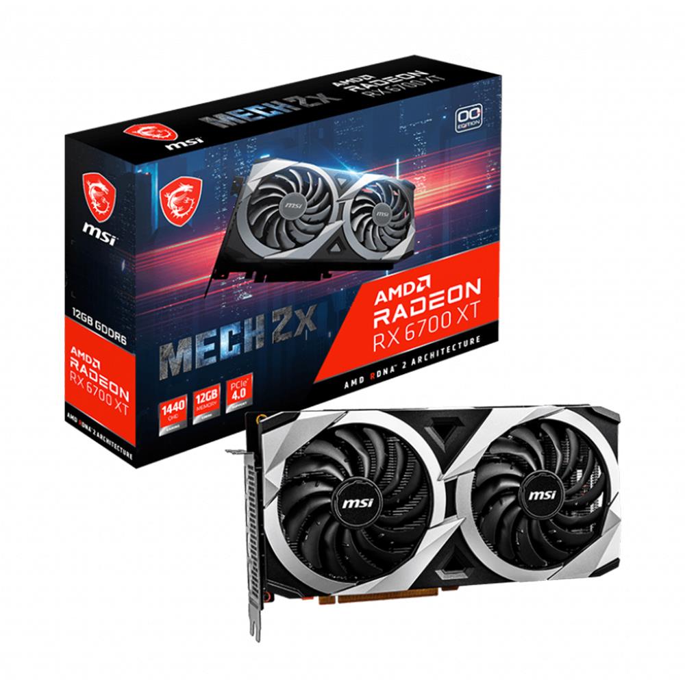 Msi Radeon Rx 6700 Xt Mech 2x Oc 12gb Gddr6 192bit Amd Ekran Karti