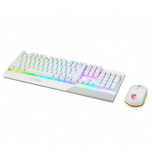Msi Vigor Gk30 Turkce Rgb Beyaz Klavye Mouse Gaming Combo Set Yy2