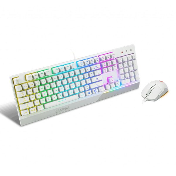 Msi Vigor Gk30 Turkce Rgb Beyaz Klavye Mouse Gaming Combo Set Yy3