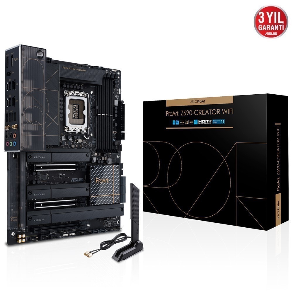Asus Proart Z690 Creator Wifi 6000mhzoc Ddr5 Soket 1700 M 2 Hdmi Atx Anakart