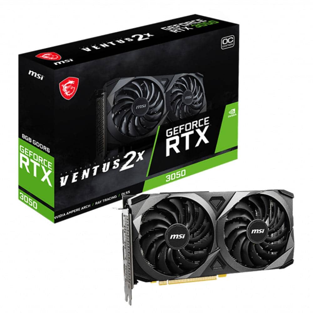 Msi Geforce Rtx 3050 Ventus 2x 8gb Oc Gddr6 128bit Nvidia Ekran Karti