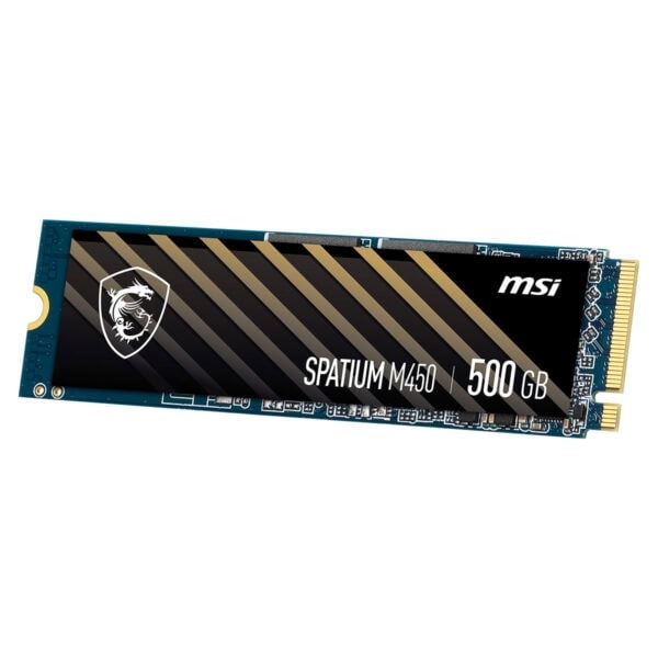Yüksek performanslı MSI Spatum M450 SSD 500GB, oyun ve bilgisayar kullanımı için hızlı veri aktarımı ve depolama çözümleri sunar.