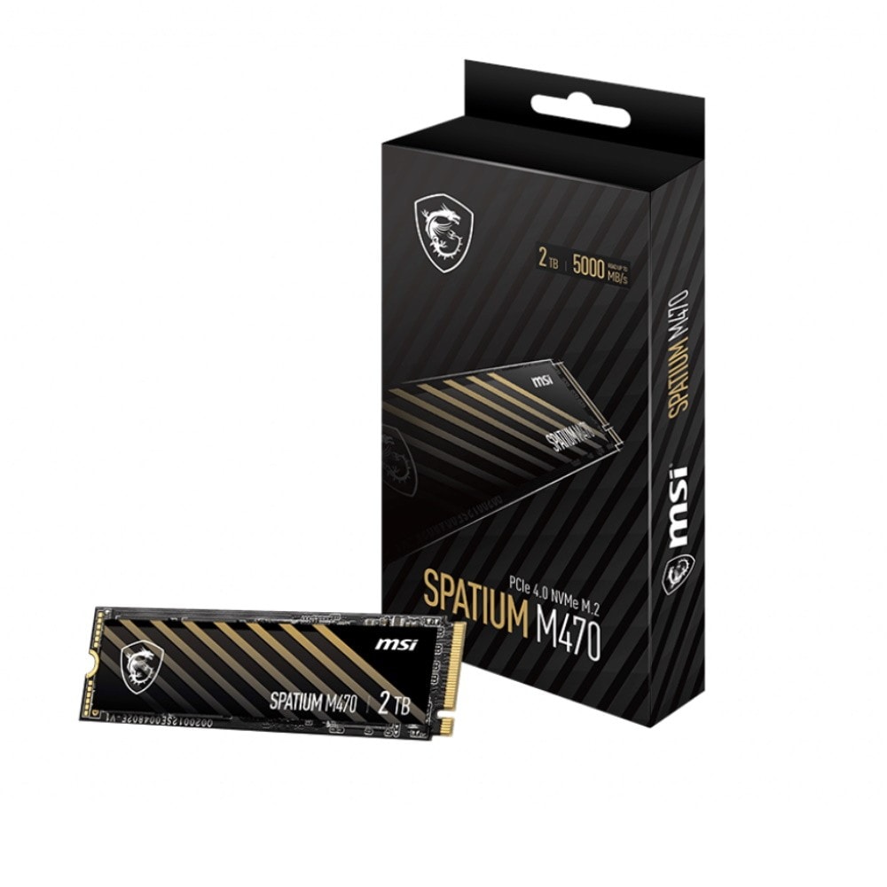 Msi Ssd Spatium M470 2tb Pcie 4 0 Nvme M 2 Ssd 2