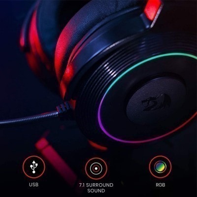 Redragon Lamia 2 H320RGB-1 Mikrofonlu 7.1 Surround Kablolu Gaming Kulaklık