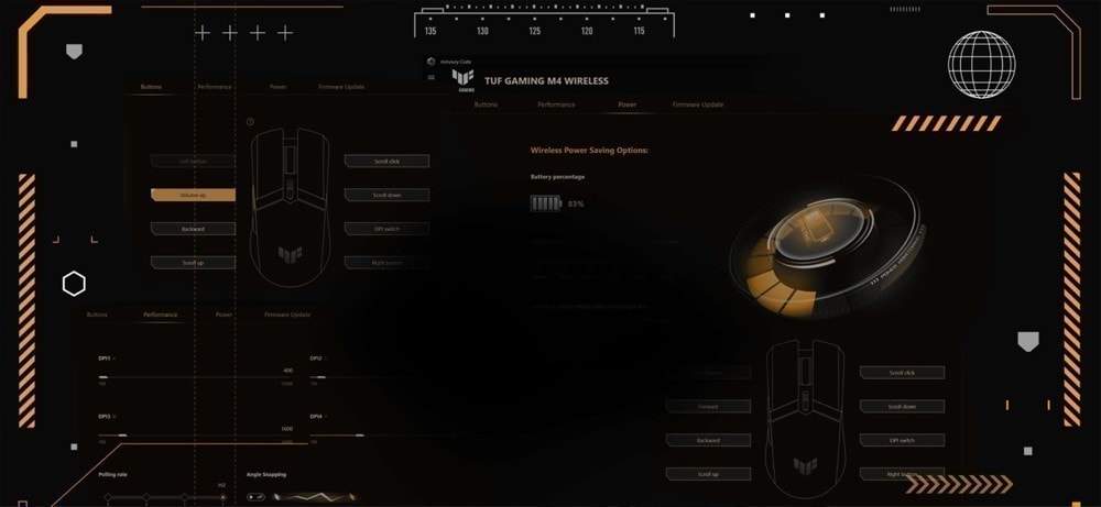 TUF Gaming M4 Wireless Asus TUF Gaming M4 Kablosuz Mouse a9