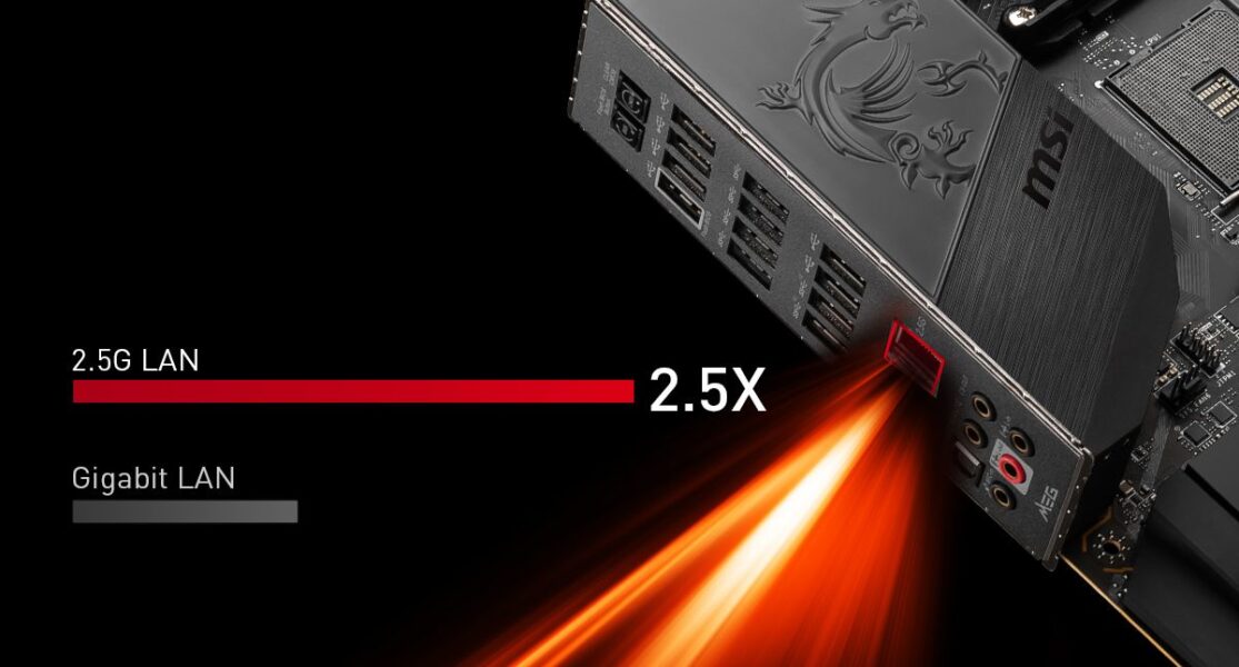MSI MEG X570S UNIFY-X MAX MAXIMIUM DATA TRANSFER WITH 2.5G LAN